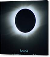 Solar Eclipse Aruba 1998 Canvas Print