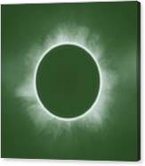 Solar Eclipse In Forest Color Canvas Print