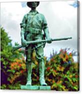 Soldier Statue From The Spanish American War 2 Canvas Print