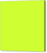 Solid Electric Lime Color Canvas Print