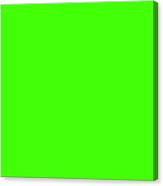 Solid Fluo Green Color Canvas Print