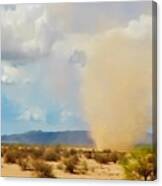 Sonoran Desert Dust Devil Canvas Print