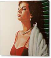 Sophia Loren Canvas Print