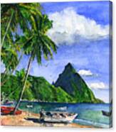 Soufriere Saint Lucia Canvas Print