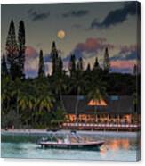 South Pacific Moonrise Canvas Print