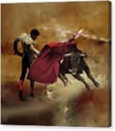 Spanish Bullfighting Game Canvas Print