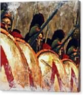 Spartan Army At War - 16 Canvas Print