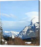 Spectacular Winter Mountain Canvas Print