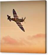 Spitfire Sunset Canvas Print