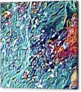 Splash Of Blue Ocean In Puna Canvas Print