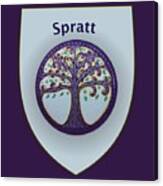 Spratt Family Crest Canvas Print
