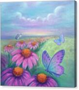 Spring Daydream - Cool Color Canvas Print