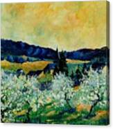 Spring In Monceau Canvas Print