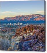 Spring Sunrise Overlooking Reno Nevada Canvas Print