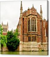 St Johns College From The Backs. Canvas Print