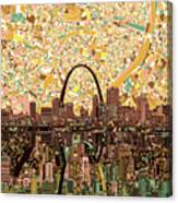St Louis Skyline Abstract 11 Canvas Print