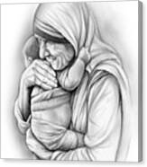St Mother Teresa Canvas Print