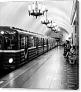 St Petersburg Russia Subway Station Canvas Print