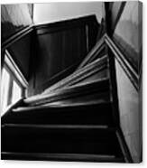 Stairway In Amsterdam Bw Canvas Print