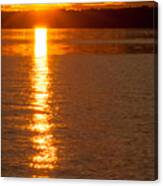 Starburst Sunset In Melvin Bay Canvas Print