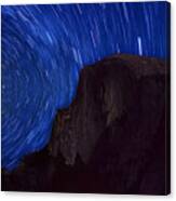 Starry Night Half Dome Yosemite National Park Canvas Print