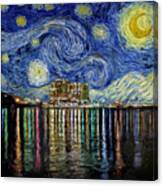 Starry Night In Destin Canvas Print