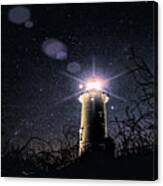 Stars Over Nobska Lighthouse Canvas Print