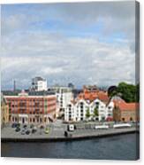 Stavanger Harbour Panorama Canvas Print