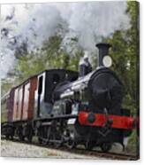 Steam Locomotive 3298 In Cornwall Canvas Print