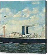 Steamship Merida In New York Harbor Canvas Print
