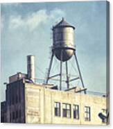 Steel Water Tower, Brooklyn New York Canvas Print
