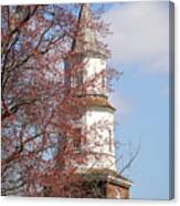 Steeple Of Bruton Parish In Spring Canvas Print