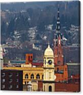 Steeples Of Dubuque Canvas Print