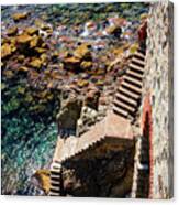 Step Into The Ligurian Sea, Italy Canvas Print