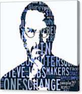 Steve Jobs Here's To The Crazy One's Speach Canvas Print