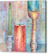 Still Life Of Candles Canvas Print