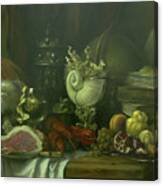 Still-life With A Lobster Canvas Print