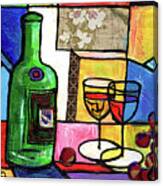 Still Life With Fruit And Wine #301 Canvas Print