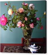 Still Life With Roses Canvas Print