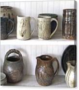 Stoneware Cups Canvas Print
