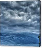 Storm Clouds Over Church Canvas Print