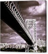 Storm Over Gwb Canvas Print