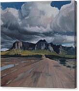 Storm Over The Superstitions Canvas Print