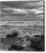 Stormy Day - Lake Eire Shore Canvas Print