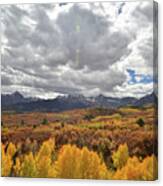 Stormy Sky Over Dallas Divide Canvas Print