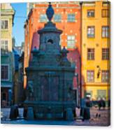 Stortorget Fountain Canvas Print