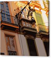 Streets Of Malaga, Felix Saenz Square - 01 Canvas Print