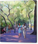 Strolling in Central Park Canvas Print