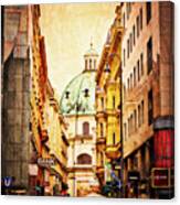 A Rainy Day In Vienna Canvas Print
