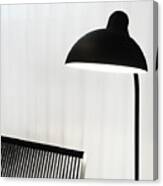 Stylish Black Lamp Canvas Print